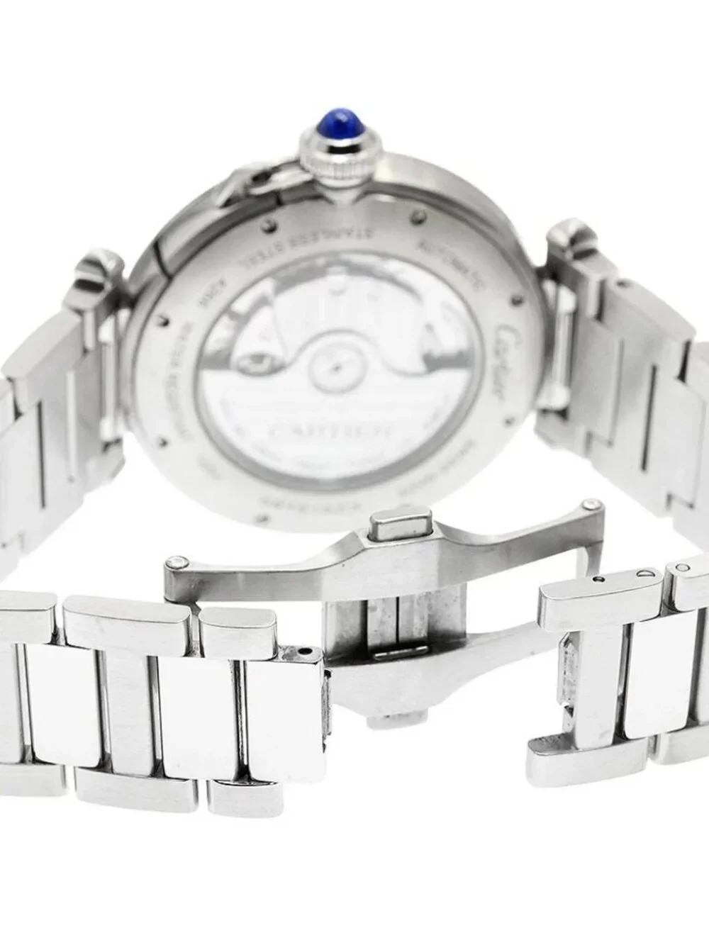 CARTIER Pasha de Cartier 41mm WSPA0009 Date Silver Dial Automatic Men's_968978